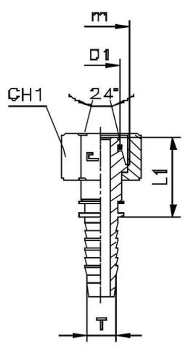 Фитинг DN 16 DKO-L (Г) 26x1.5 18