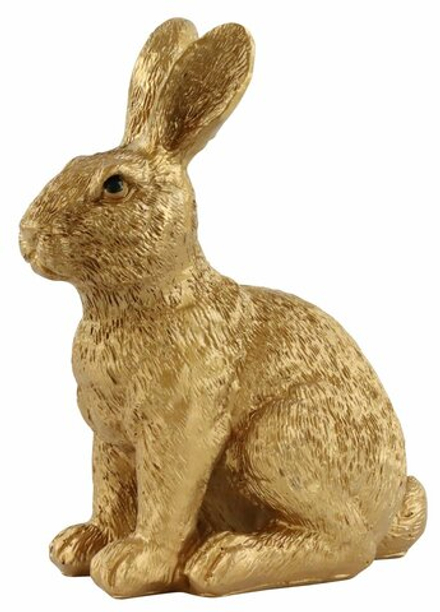 Статуэтка Заяц Hoff Interieur Busy Bunny золотой