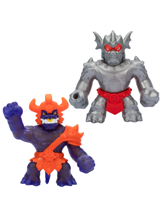 Набор тянущихся фигурок Серебряный Блейзагот и Гладиатор Караптагон GooJitZu 43498