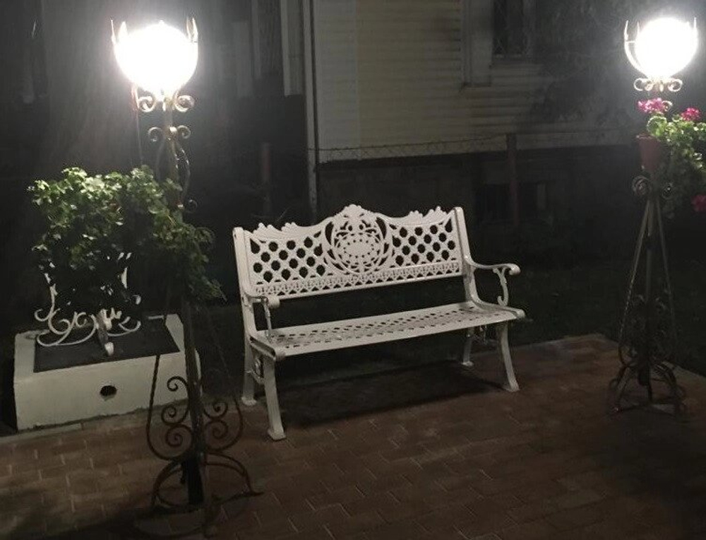 Скамейка из литого алюминия Rio White, белый