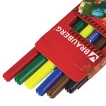 Фломастеры BRAUBERG "Star Patrol", 6 цветов, вентилируемый колпачок, картонная упаковка, увеличенный срок службы, 150543