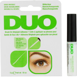 DUO Brush On Striplash Adhesive Clear бесцветный клей для накладных ресниц с кисточкой 5г