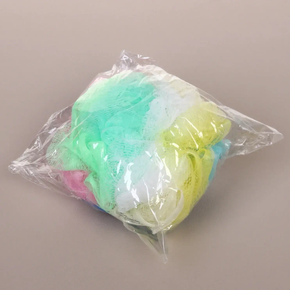 Мочалка для тела полипропиленовая «Шар - Радуга», 60грамм, d-11см