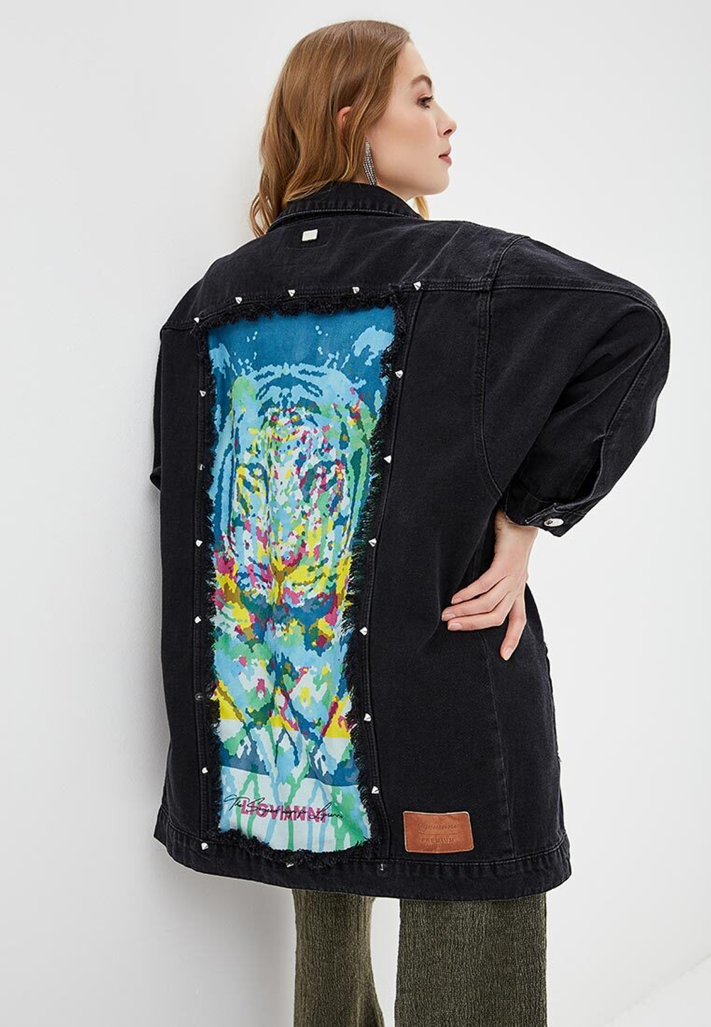 LIGVIANNI Джинсовая куртка Denim Jacket The Mysterious Tiger