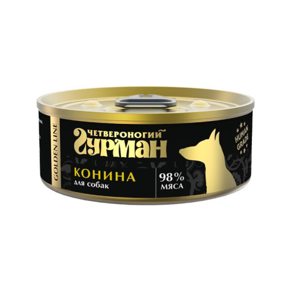 Четвероногий гурман корм консервированный для собак Golden Line