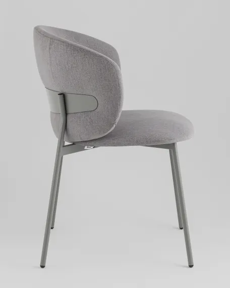 Стул Blaze, серый велюр, серые ножки