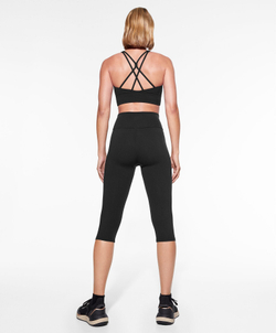 OYSHO Легинсы капри Compressive Core Control с высокой посадкой длиной 40 см, черный