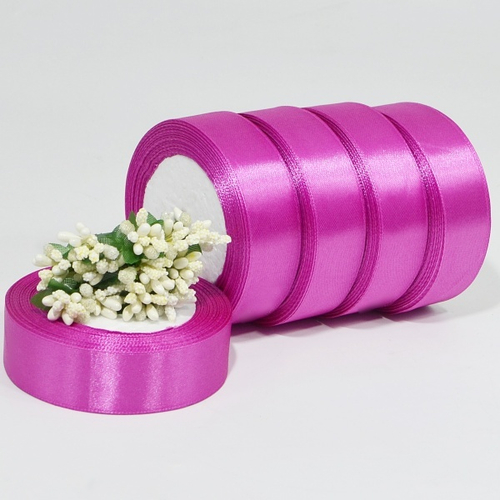 Лента атласная 2,5см х 22м "красновато-фиолетовый" (91-1) 1 шт