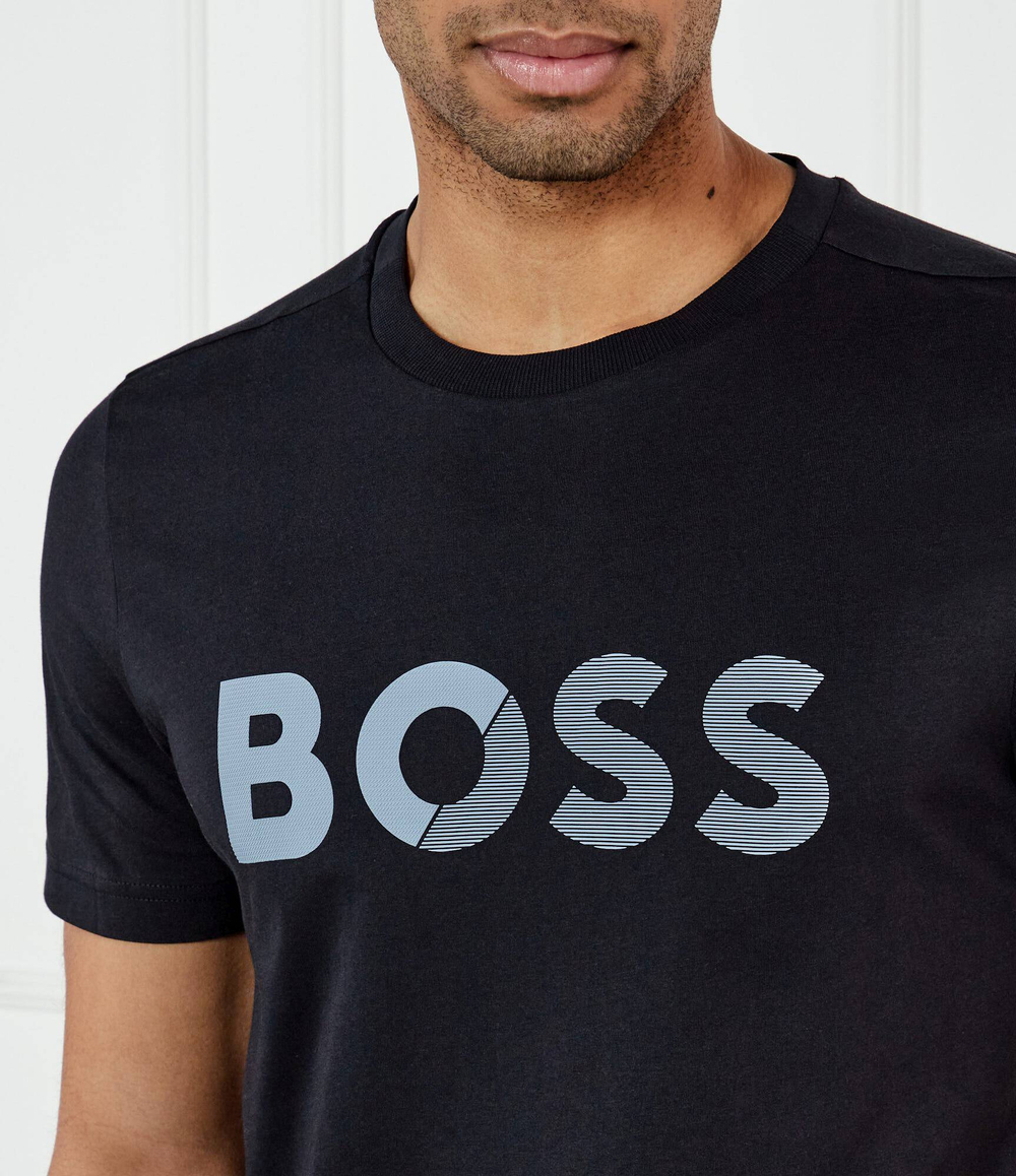 Футболка Tape Logo BOSS GREEN - темно-синий(50530990)