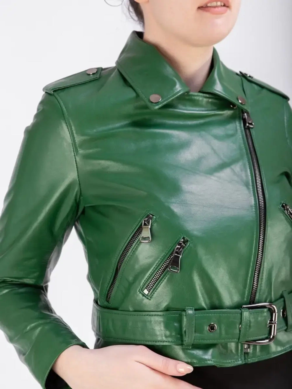 Косуха женская натуральная куртка кожаная Турция