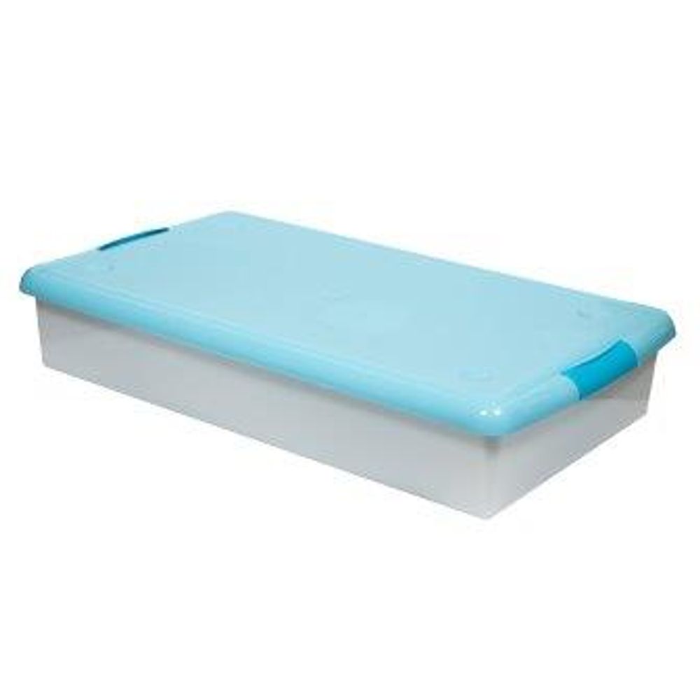 IRIS Короб для хранения THIN BOX UG-850 белый/голубой  /6