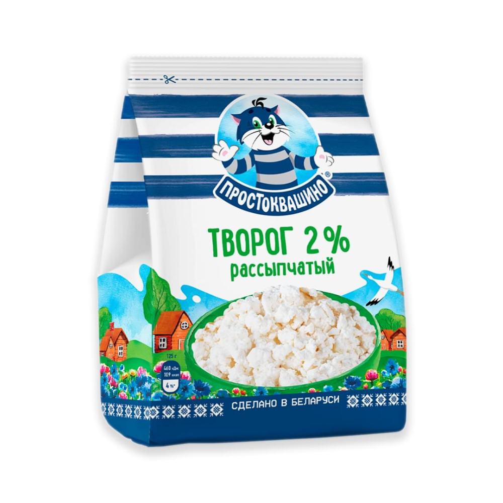 Простоквашино творог 2% 290 гр