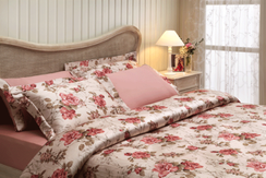 Постельное белье  VICTORIA темно-розовый  TIVOLYO HOME Турция