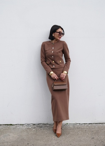 Жакет «Завещание Жаклин» в шоколадном