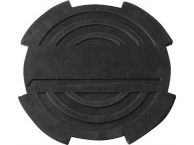 OHT1003 Опора резиновая с отбортовкой для подкатных домкратов, D-116 мм, Н-18 мм