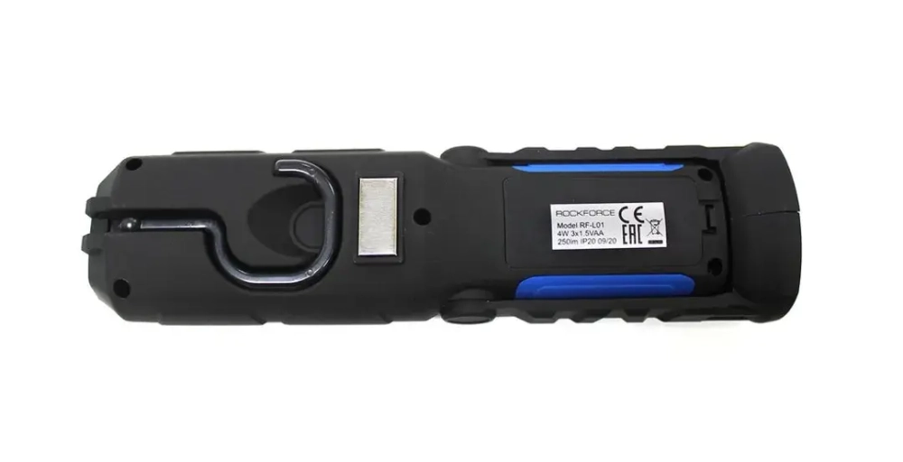 Лампа светодиодная (4W COB LED+1W,2 магнита,крючок,180гр.,250Lm,1.5V, 3хАА, ) RockForce##Rock FORCE RF-L01