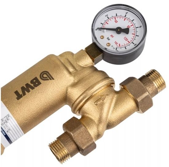 Фильтр поворотный BWT Guardian mini HR 3/4" бытовой с манометром (125639939M)