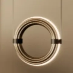 Подвесной светильник Elli Ø30 см, акрил, золотой металл