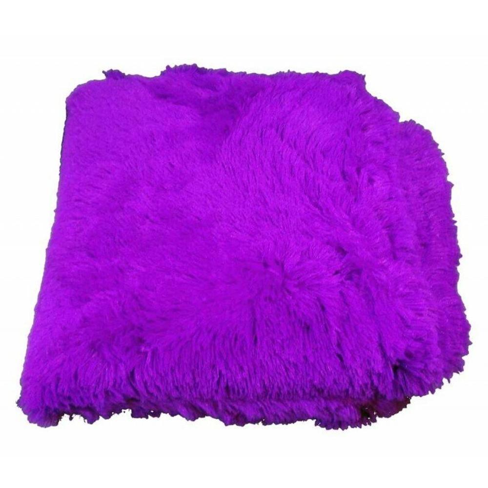 Пушистый плед с длинным ворсом Евро фиолетовый