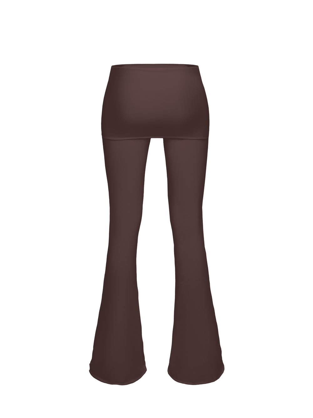chocolate flared trousers