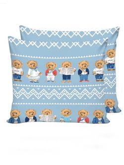 Наволочка комплект 2шт Сказка "Мишки" 70х70 см, перкаль