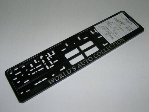 Рамка под номер с защелкой серебро  COLLECTION  (Новосибирск)