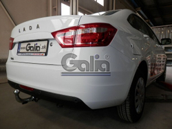 Фаркоп оцинкованный Galia L025A для Lada Vesta седан/универсал, в т.ч. SW Cross 2015-(паспорт и сертификат в комплекте)(без электрики)