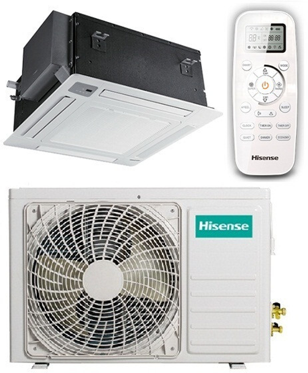 Кондиционер полупромышленный кассетного типа Hisense Heavy DC Inverter AUC-36UX4SEA/AUW-36U4SA