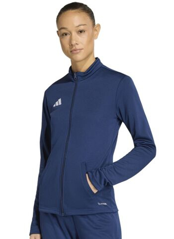 Женская Кофта теннисная Adidas Entrada 26 Training - navy blue/white