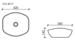 Рукомойник Ceramica Nova Element 42 см CN5017