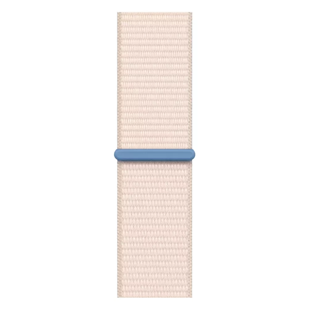 Apple Watch Series 9, 41 мм, корпус из алюминия Starlight, тканевая спортивная петля Starlight