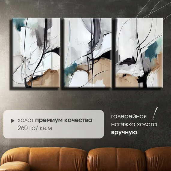 Модульная картина "Современная абстракция"