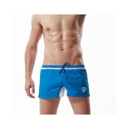 Шорты спортивные голубые с белой вставкой SEOBEAN HEALTH SHORTS BLUE WHITE 50603