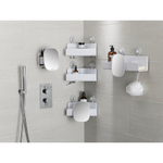 Органайзер для душа с зеркалом угловой easystore, белый