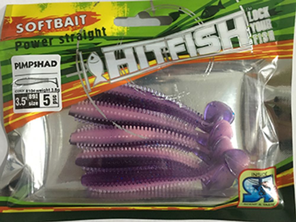 Виброхвост HITFISH Pimpshad 3.5" цв R03