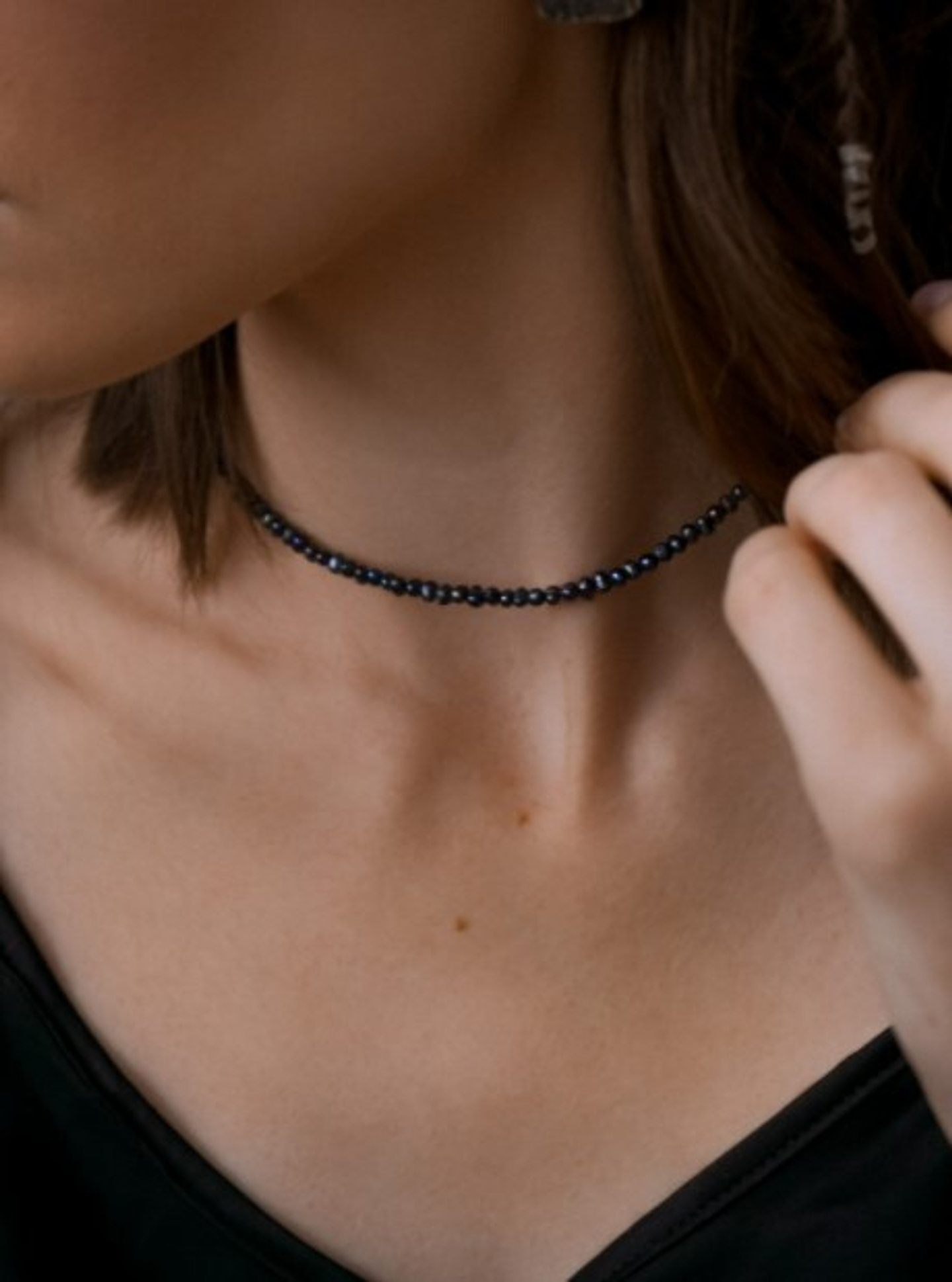 Чокер Северное сияние с культивированным жемчугом