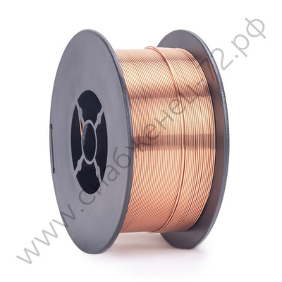 Проволока сварочная омедненная ER 70S-6 Foxweld (Св08Г2С) д.0.6мм, 1кг D100 (пр-во FoxWeld/КНР)