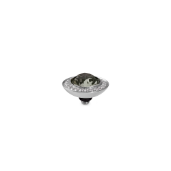 Шарм Qudo Tondo Deluxe Black Diamond 647024 BW/S цвет серый, серебряный