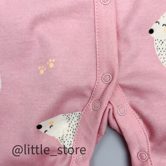 Слип хлопковый "Ежики" ежики на розовом жемчуге