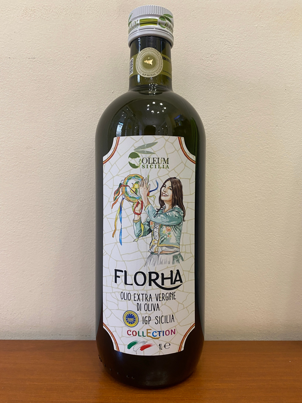 Оливковое масло Olеum Sicilia Florha 1л, Сицилия, Италия