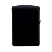 Зажигалка черная матовая Zippo 218ZL с покрытием Black Matte
