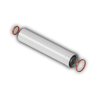 Удлинение дымохода коаксиальное D60/100 L500 мм