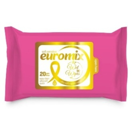Влажные салфетки Euromiх 20 штук