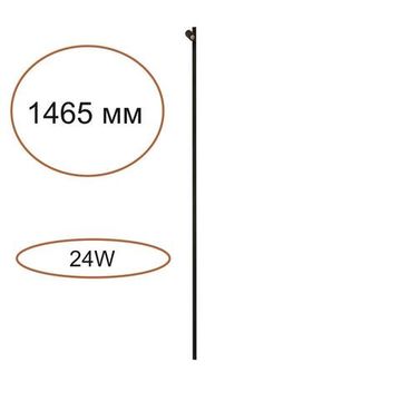 7155/150S HIGHTECH ODL26 Прямой элемент для инсталяции  черный/cиликон/металл IP20 LED 24W(21W+3W) 600Лм 3000K 120° 24V FINO