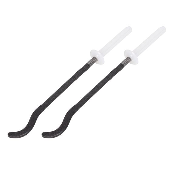 Комплект плоских кронштейнов с дюбелями 7,2х170мм, черные — (2)