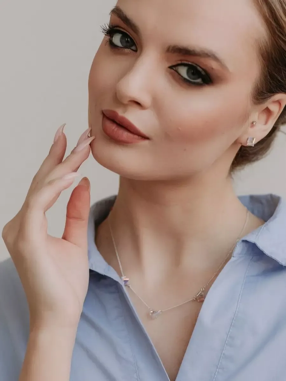 Колье Миражи с кристаллами-хамелеонами Swarovski