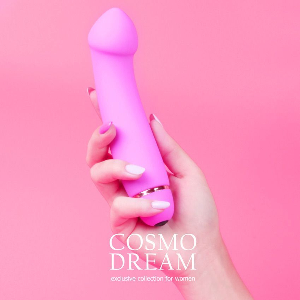 Вибратор для точки G Cosmo Dream, изогнутая головка, 15 см