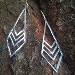 Серьги СТРЕЛА, серебро