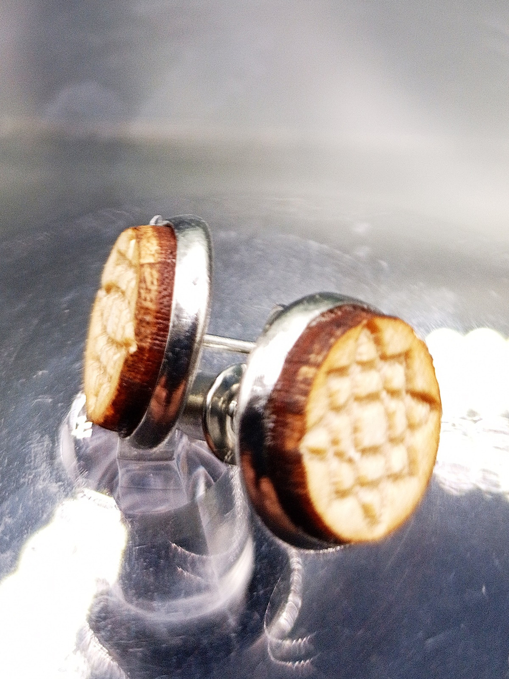 Серьги гвоздики "Звезда Лады"