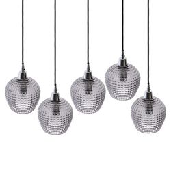 Светильник подвесной каскадный Aurora, 110х18 см, серый